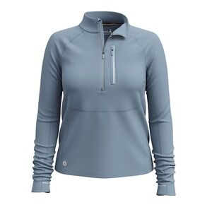 NWT Smartwool Fleece Wind Top in Active Pewter Blue Grey